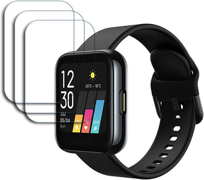 ARBAN Edge To Edge Tempered Glass for realme Watch 1.4 inch SMARTWATCH SCREEN GUARD(Pack of 3)