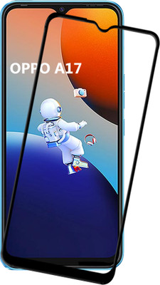 HUPSHY Edge To Edge Tempered Glass for OPPO A17(Pack of 1)