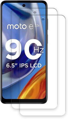 ARBAN Edge To Edge Tempered Glass for Motorola Moto E32s TEMPERED GUARD FRONTP2(Pack of 2)