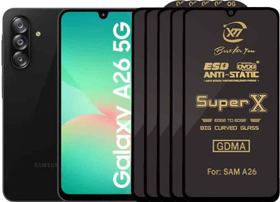 GDMA Edge To Edge Tempered Glass for SAMSUNG A26(Pack of 5)