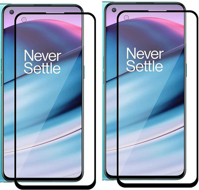 1DOLLAR Edge To Edge Tempered Glass for Oneplus Nord 2 5G(Pack of 2)