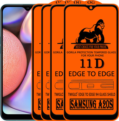 TWIGLO Edge To Edge Tempered Glass for SAMSUNG A20S(Pack of 4)