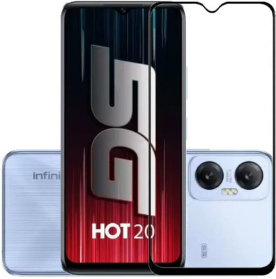 Bodoma Edge To Edge Tempered Glass for infinix Hot 20 5G(Pack of 1)