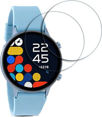 ARBAN Edge To Edge Tempered Glass for fastrack REFLEX PLAY PLUS 1.3 inch SMARTWATCH SCREEN GUARD(Pack of 2)