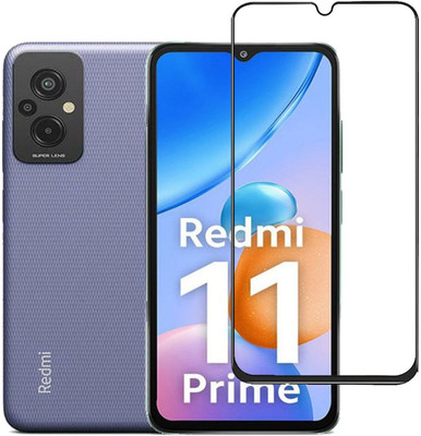 RAGRO Edge To Edge Tempered Glass for Xiaomi Redmi 11 Prime(Pack of 1)
