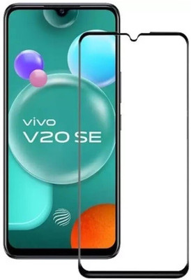 DMJHP Edge To Edge Tempered Glass for Vivo V20 SE(Pack of 1)