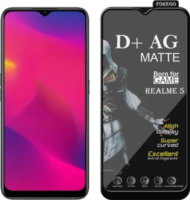 Forego Edge To Edge Tempered Glass for REALME 5(Pack of 1)