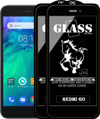 Rofix star Edge To Edge Tempered Glass for REDMI GO(Pack of 2)