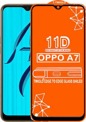 TWIGLO Edge To Edge Tempered Glass for OPPO A7(Pack of 1)