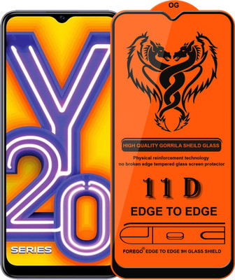 Forgive Edge To Edge Tempered Glass for Vivo Y20(Pack of 1)