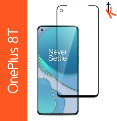 TCartoHUB Edge To Edge Tempered Glass for Oneplus 8T(Pack of 1)