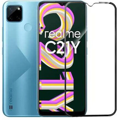 EITANSHA CREATION Edge To Edge Tempered Glass for Realme C21Y(Pack of 1)