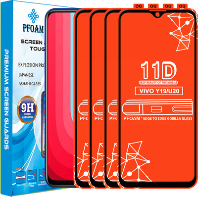 PFOAM Edge To Edge Tempered Glass for VIVO U20(Pack of 4)