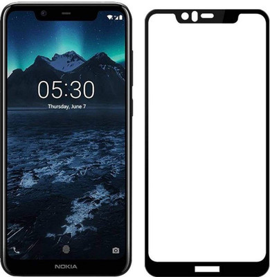 VISHZONE Edge To Edge Tempered Glass for Nokia 5.1 Plus(Pack of 1)