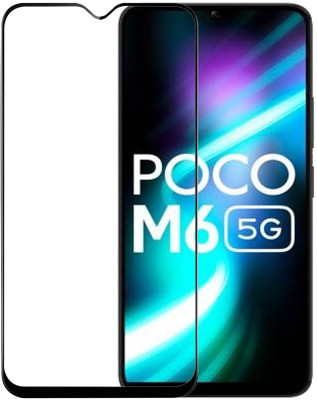 BRENZZ Edge To Edge Tempered Glass for POCO M6 5G(Pack of 1)