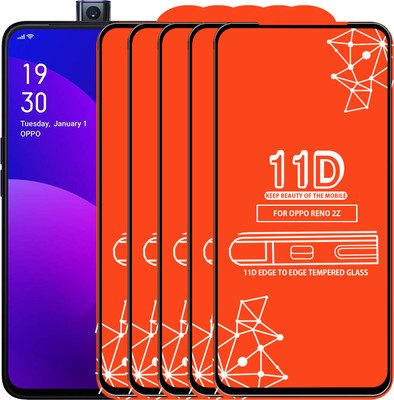 Roxel Edge To Edge Tempered Glass for Oppo Reno2 F(Pack of 5)