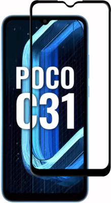 Flipkart SmartBuy Edge To Edge Tempered Glass for POCO C31(Pack of 1)