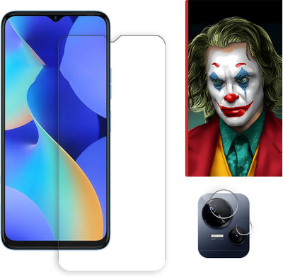 SOMTONE Edge To Edge Tempered Glass for Tecno Spark 10 5G Tempered Glass Screen Protector | Anti-Scratch | Edge to Edge Full Coverage | 9H Hardness ( 1 FRONT SCREEN GUARD + 1 CAMERA LENS(Pack of 1)