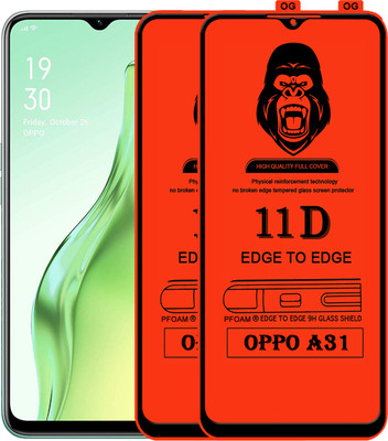 Rofix star Edge To Edge Tempered Glass for OPPO A31(Pack of 2)