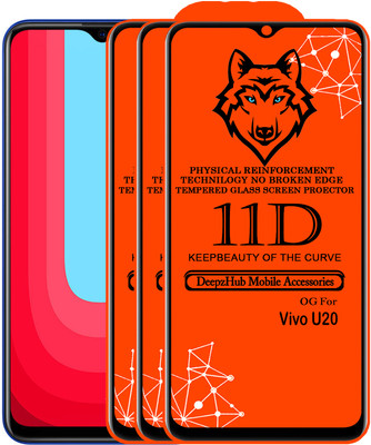 CRodible Edge To Edge Tempered Glass for Vivo U20(Pack of 3)