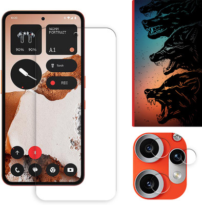 ARBAN Edge To Edge Tempered Glass for Nothing CMF Phone 2 Pro 5G Tempered Screen Protector | Anti-Scratch | Edge to Edge Full Coverage | 9H Hardness ( 1 FRONT SCREEN GUARD + 1 CAMERA LENS PROTECTOR + 1 FREE BACK EMBOSSED SKIN061 )(Pack of 1)