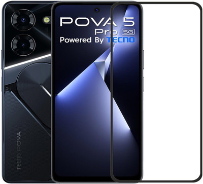 INFINITYWORLD Edge To Edge Tempered Glass for Tecno Pova 5 Pro 5G(Pack of 2)