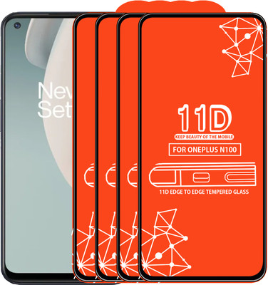 Roxel Edge To Edge Tempered Glass for Oneplus N100(Pack of 4)