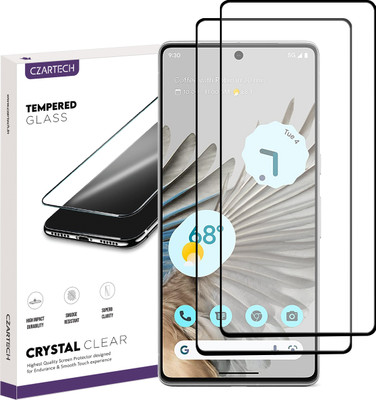 CZARTECH Edge To Edge Tempered Glass for Google Pixel 7 5G(Pack of 2)