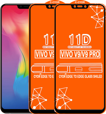 CYOR Edge To Edge Tempered Glass for VIVO V9 PRO(Pack of 2)