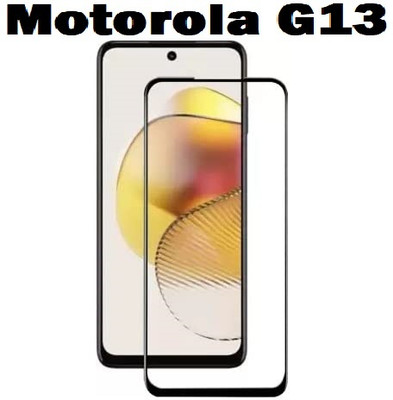 LIKEDESIGN Edge To Edge Tempered Glass for Moto G13, MOTOROLA Moto G13, MOTOROLA G13(Pack of 1)