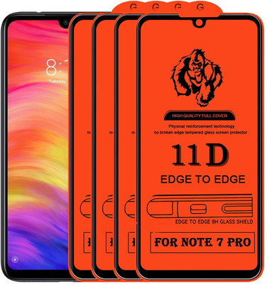 1DOLLAR Edge To Edge Tempered Glass for Redmi Note 7 Pro(Packof 4)(Pack of 4)