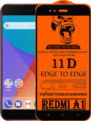 CYOR Edge To Edge Tempered Glass for Mi A1(Pack of 1)