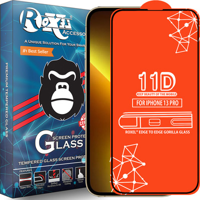 Roxel Edge To Edge Tempered Glass for Iphone 13 Pro(Pack of 1)