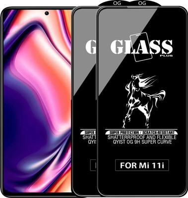 Qyist Edge To Edge Tempered Glass for XIAOMI 11i 5G(Pack of 2)