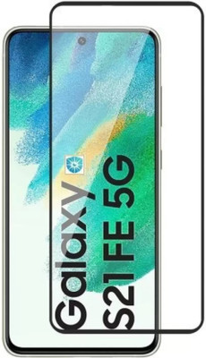 ISAAK Edge To Edge Tempered Glass for Samsung Galaxy S21 FE 5G, Edge to Edge, Full Flue 11D Tempered Glass(Pack of 1)