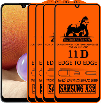 TWIGLO Edge To Edge Tempered Glass for SAMSUNG A32(Pack of 4)