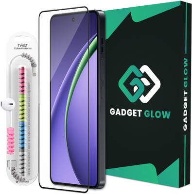 Gadget Glow Edge To Edge Tempered Glass for Oppo K13 Turbo Pro 5G, K13 Turbo Pro 5G, Oppo K13 Turbo 5G, OG Tempered Glass with Cable Protector(Pack of 1)