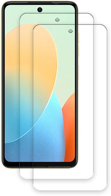 SOMTONE Edge To Edge Tempered Glass for Tecno Pop 8 TEMPERED GUARD FRONTP2(Pack of 2)