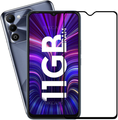 NKCASE Edge To Edge Tempered Glass for Tecno Spark 9(Pack of 1)
