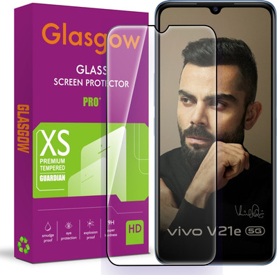 Glasgow Edge To Edge Tempered Glass for Vivo V21e 5G(Pack of 1)
