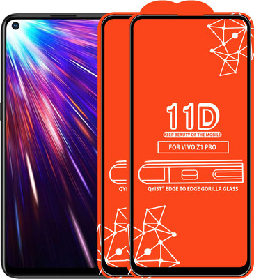Qyist Edge To Edge Tempered Glass for Vivo Z1 Pro(Pack of 2)