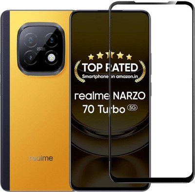 BRENZZ Edge To Edge Tempered Glass for Realme Narzo 70 Turbo 5G(Pack of 1)