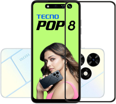 INFINITYWORLD Edge To Edge Tempered Glass for Tecno Pop 8(Pack of 1)