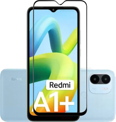 DSCASE Edge To Edge Tempered Glass for REDMI A1 PLUS, REDMI A1+(Pack of 1)