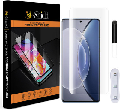 MS-Shield Edge To Edge Tempered Glass for Vivo X90 5G(Pack of 1)