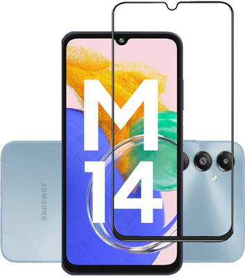 NKCASE Edge To Edge Tempered Glass for Samsung Galaxy M14, Samsung Galaxy M14 4G(Pack of 1)