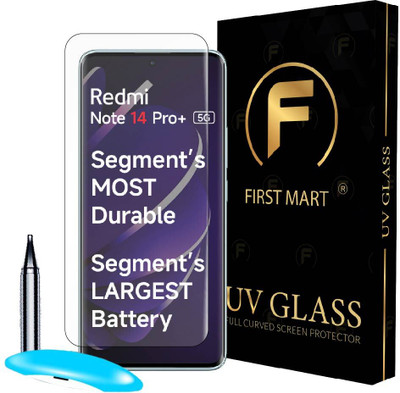 FIRST MART Edge To Edge Tempered Glass for Redmi Note 14 Pro Plus 5G, Redmi Note 14 Pro Plus, Redmi Note 14 Pro 5G, Redmi Note 14 Pro(Pack of 1)