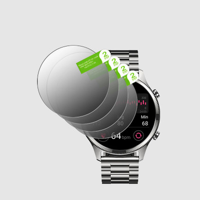 daffin Edge To Edge Tempered Glass for Noise NoiseFit Evolve 5 Smartwatch(Pack of 4)
