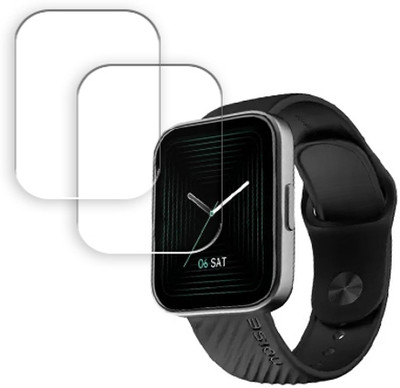SOMTONE Edge To Edge Tempered Glass for Noise Vision 2 Buzz 1.7 inch SMARTWATCH SCREEN GUARD(Pack of 2)