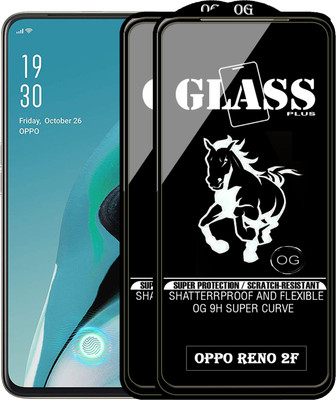 PFOAM Edge To Edge Tempered Glass for Oppo Reno2 F(Pack of 2)